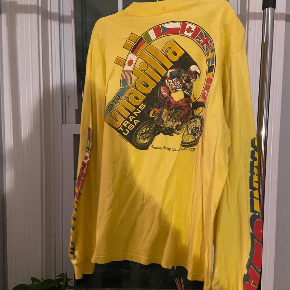 COPY - 1979 Motocross long sleeve yellow t-shirt.